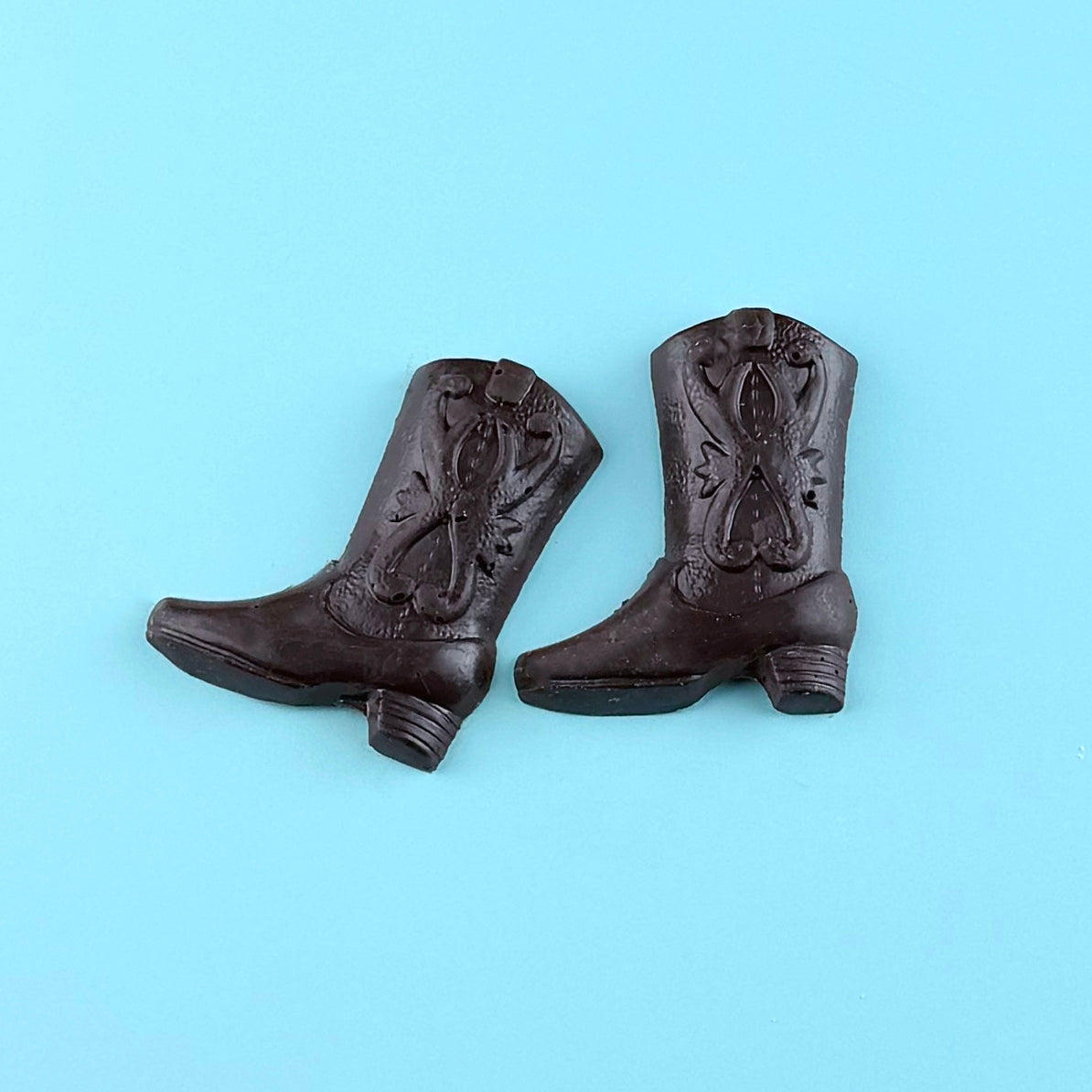 Solid Chocolate Cowboy Hats and Boots