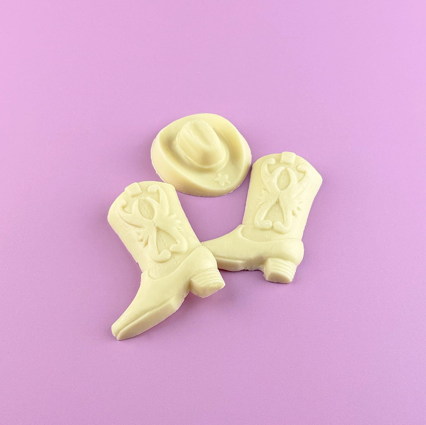 Solid Chocolate Cowboy Hats and Boots